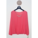 2015 FDCARD Pink Woman Blouse