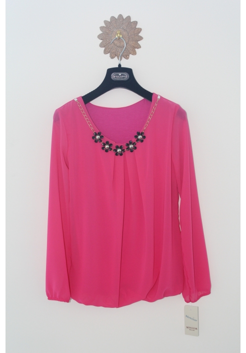 2015 FDCARD Woman Pink Blouse