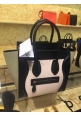 Celine 牛皮帆布包 电光蓝micro