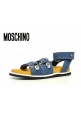 MOSCHINO夏季 牛仔布 男士 凉鞋